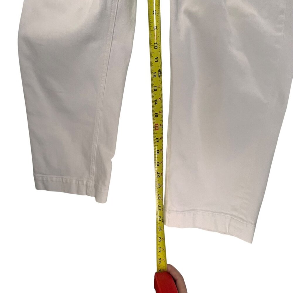 Everlane Straight Leg Cropped White Denim Jeans Classic Pants Size 6 Womens - Picture 10 of 12